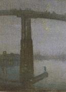 James Abbott McNeil Whistler Nocturne in Blue and Gold USA oil painting artist